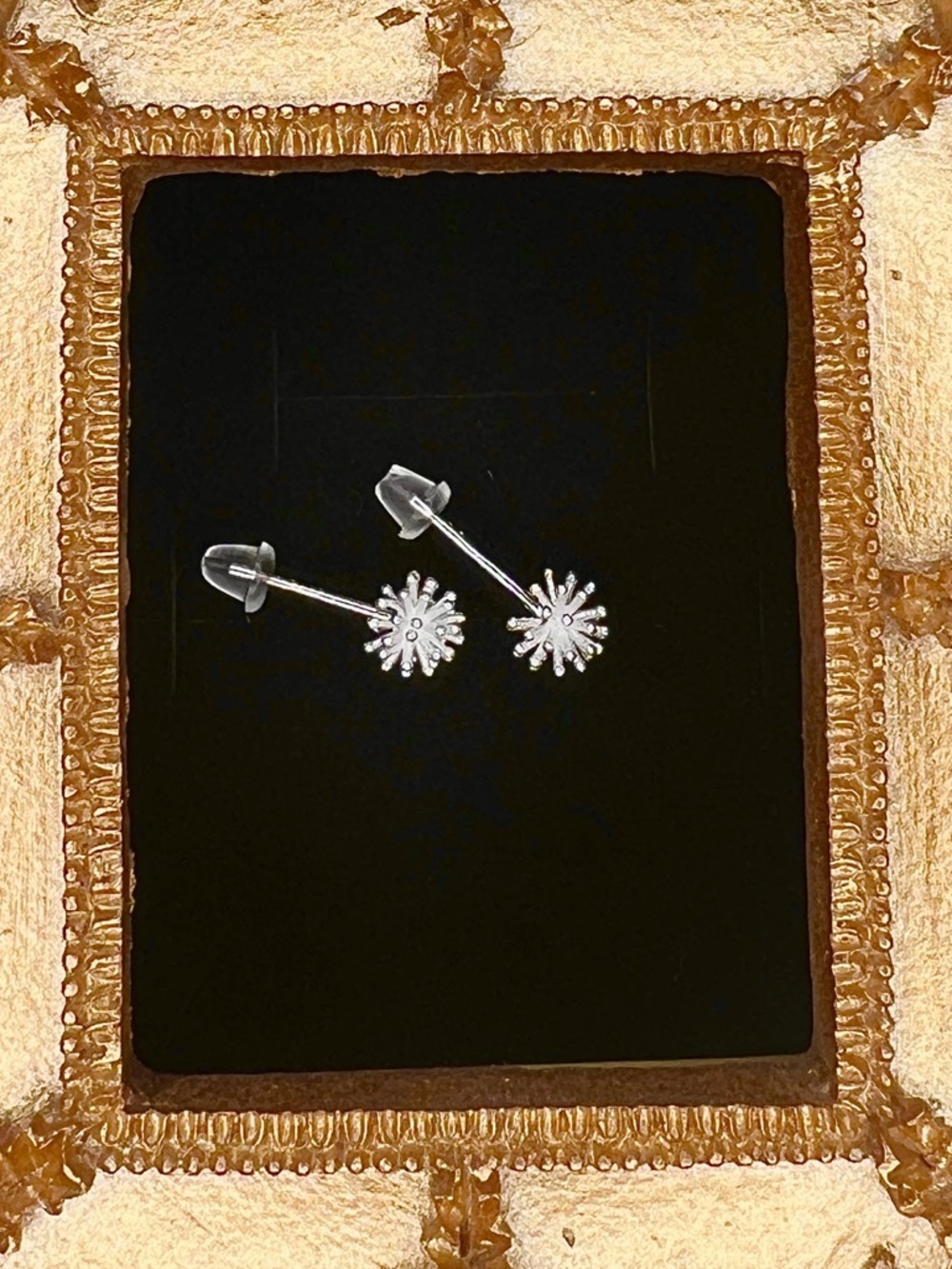 Dainty Sterling Silver Dandelion Studs - .925 Stamped
